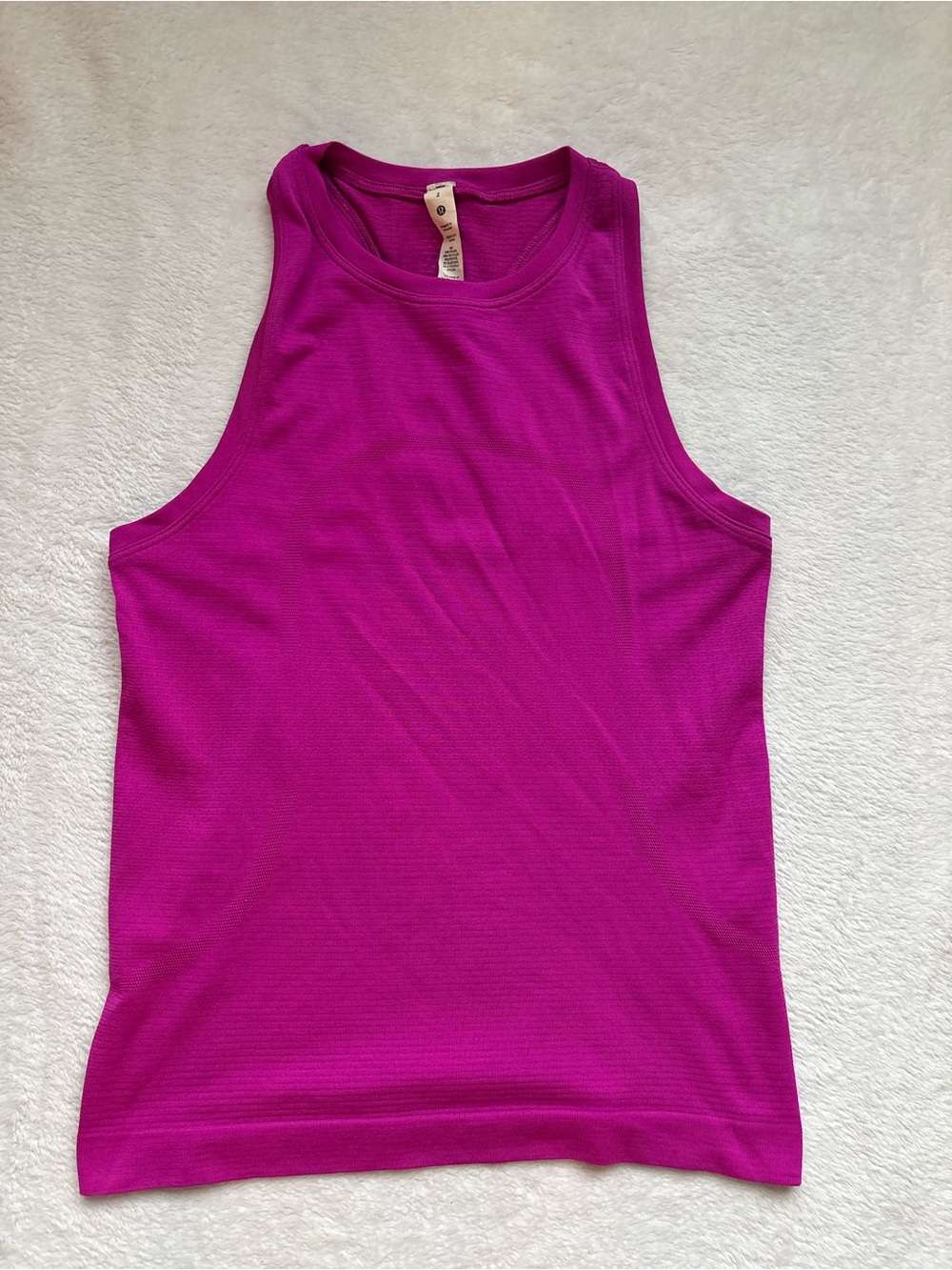 lululemon athletica Ribbed Tank Top - Fuchsia